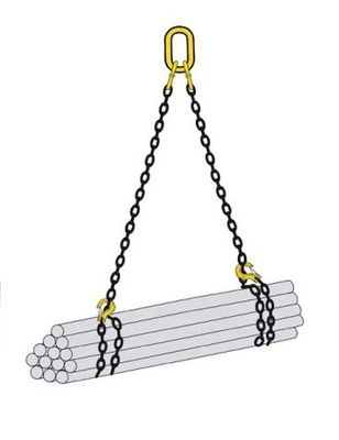 EN818-2 2足のチョークバルブの連結器の無限の持ち上がるチェーン吊り鎖