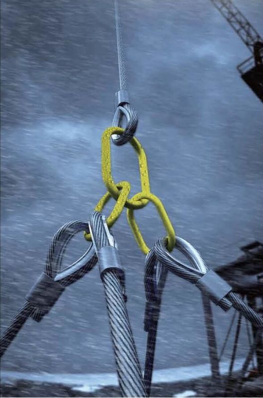 DNV 2.7-1 4本の足ワイヤー ロープの吊り鎖