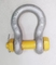黄色い安全ボルト型鎖 WLL 12トンのアンカーボウ鎖